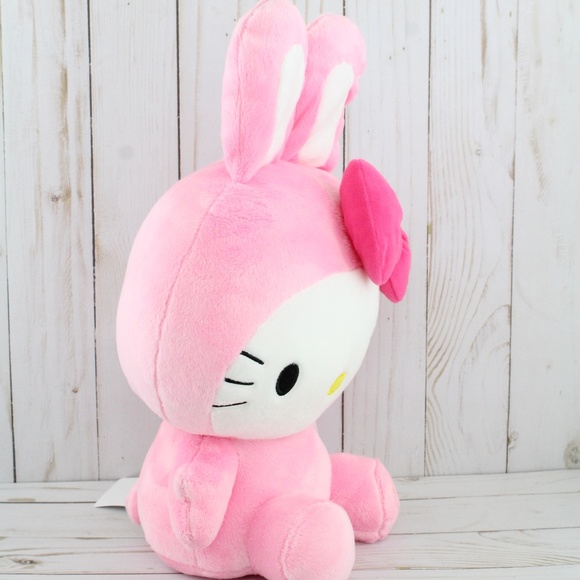 Sanrio | Accents | Large Pink Bunny Suit Hello Kitty Plush | Poshmark